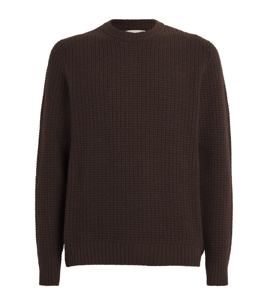 Johnstons of Elgin Cashmere Waffle-Knit Sweater