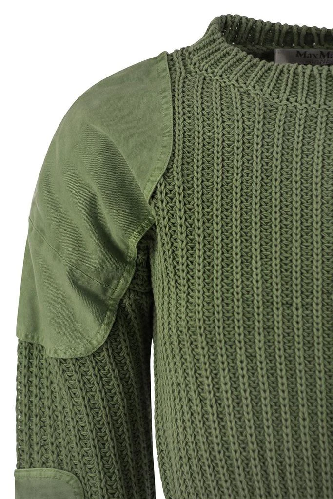 Max Mara ABISSO1234 - RIBBED COTTON CROP JUMPER 4