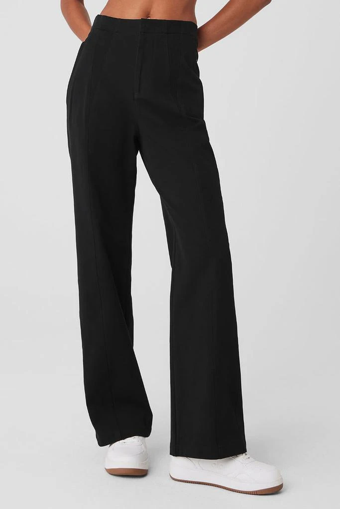 Alo High-Waist On Point Moto Trouser - Black 1