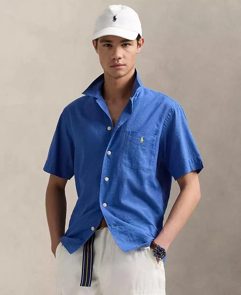Ralph Lauren Men's Classic-Fit Linen-Cotton Camp Shirt 1