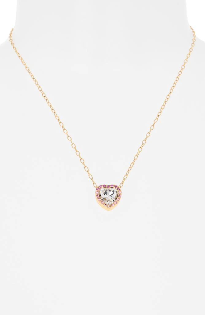 Kurt Geiger Pavé Crystal Heart Pendant Necklace 2