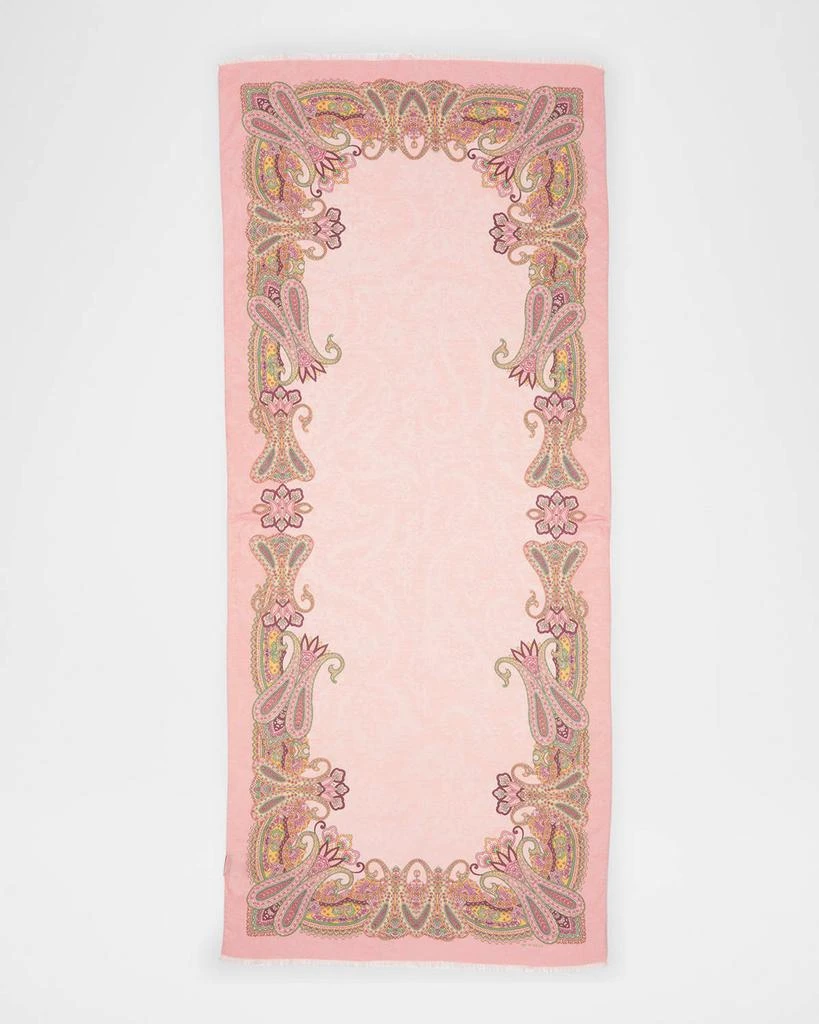ETRO Boheme Paisley Border Scarf 1