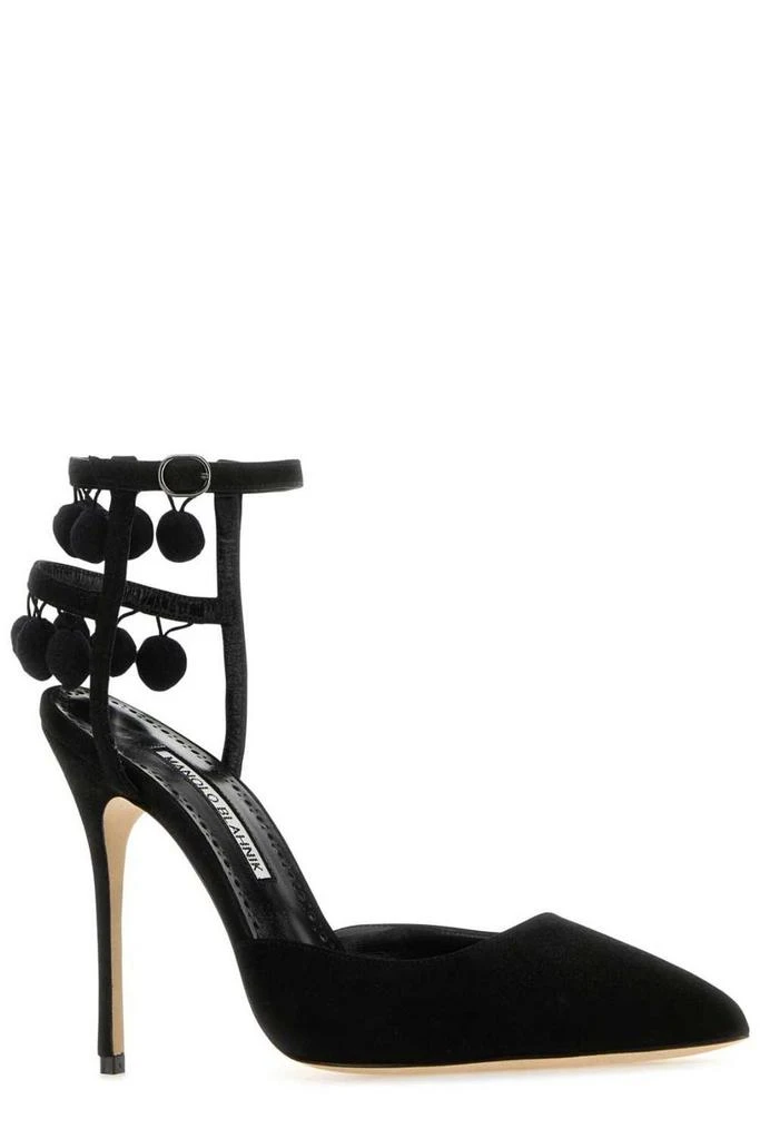 Manolo Blahnik Manolo Blahnik Pom Pom Detailed High Heel Pumps 2