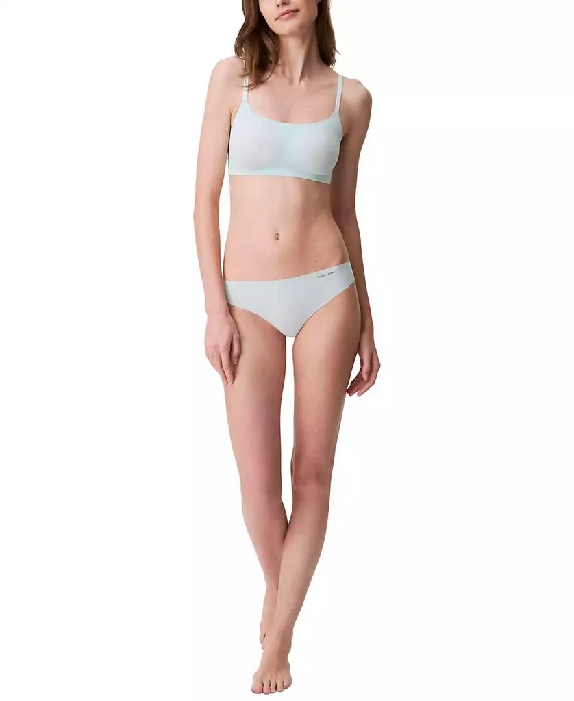 Calvin Klein Women's Invisibles Microfiber Stretch Thong Underwear D3428 3