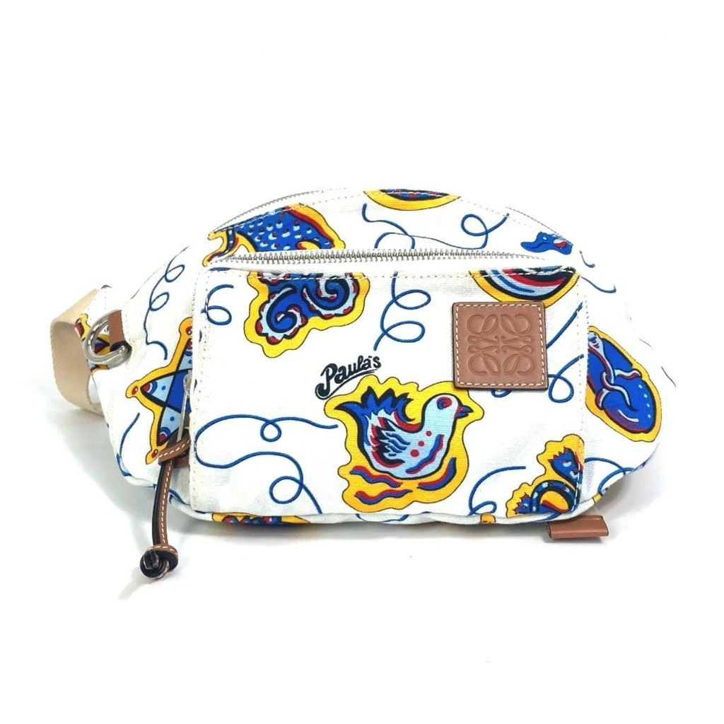 Loewe blue Canvas Fanny Pack Shoulder Bag Sling Bag (Pre-Owned)