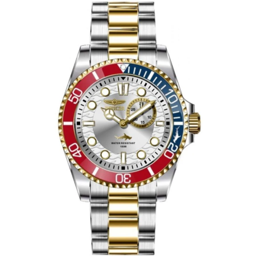 Invicta Pro Diver Quartz Silver Dial Men's Watch 49273 1