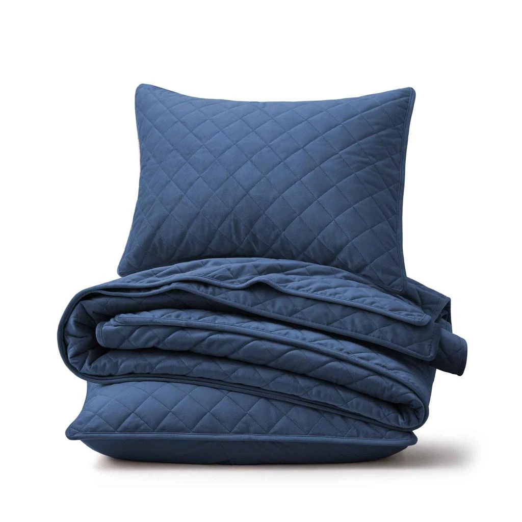 Puredown Peace Nest 3-Piece Premium Lightweight Velvet Plush Quilt Sets Bedspread Coverlet Sets 6