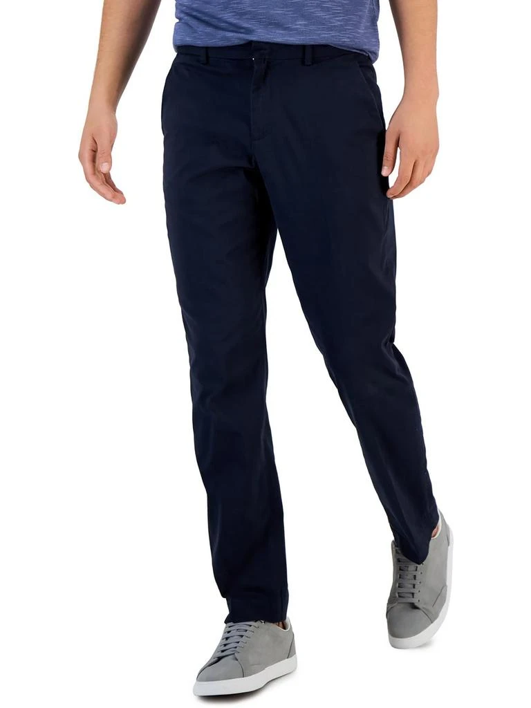Perry Ellis Mens Slim Fit Mid Rise Dress Pants 1
