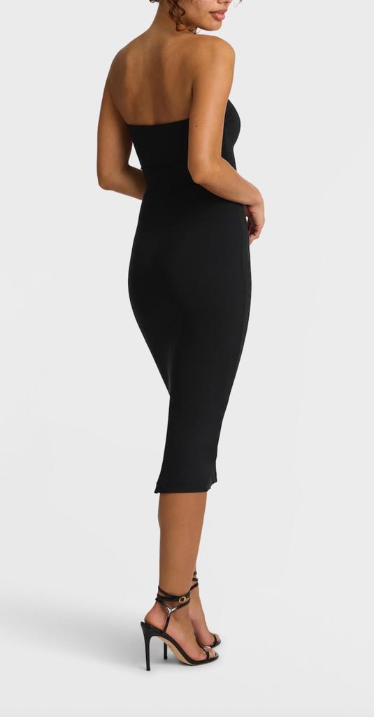 Commando Butter Luxe Strapless Midi Dress In Black