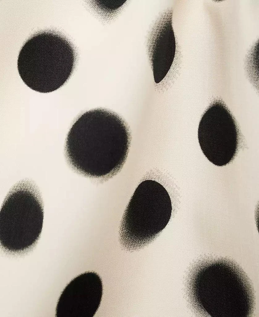 Mango Women's Polka-Dot Satin Mini-Skirt 4