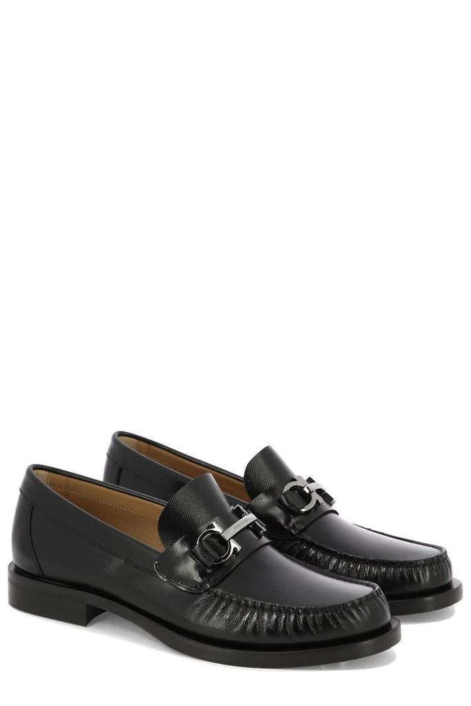 Salvatore Ferragamo Ferragamo Gancini Detailed Slip-On Loafers 3