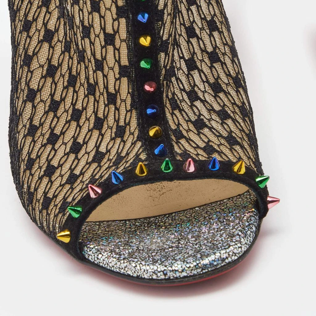 Christian Louboutin Christian Louboutin Multicolor Mesh and Lace Juliettra Ankle Boots Size 37 7