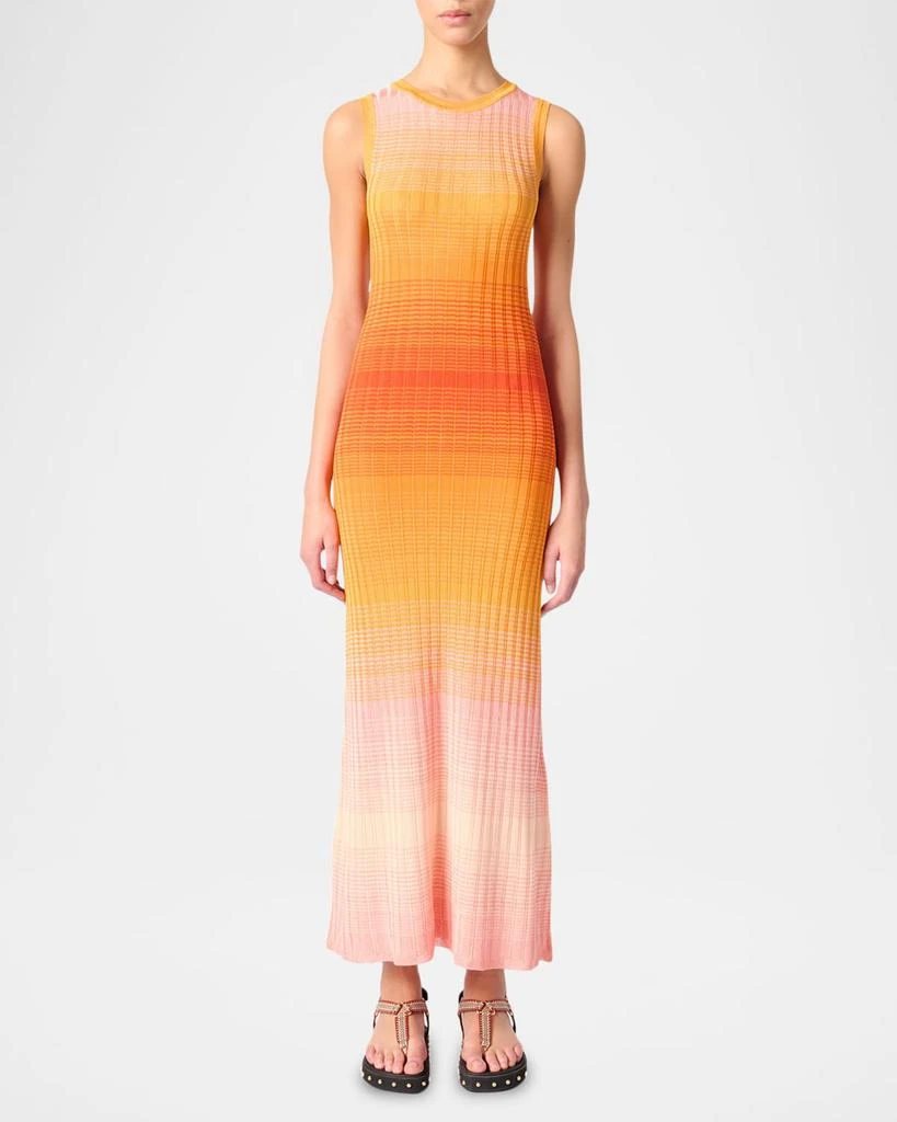 Maje Rirano Ribbed Maxi Dress 2