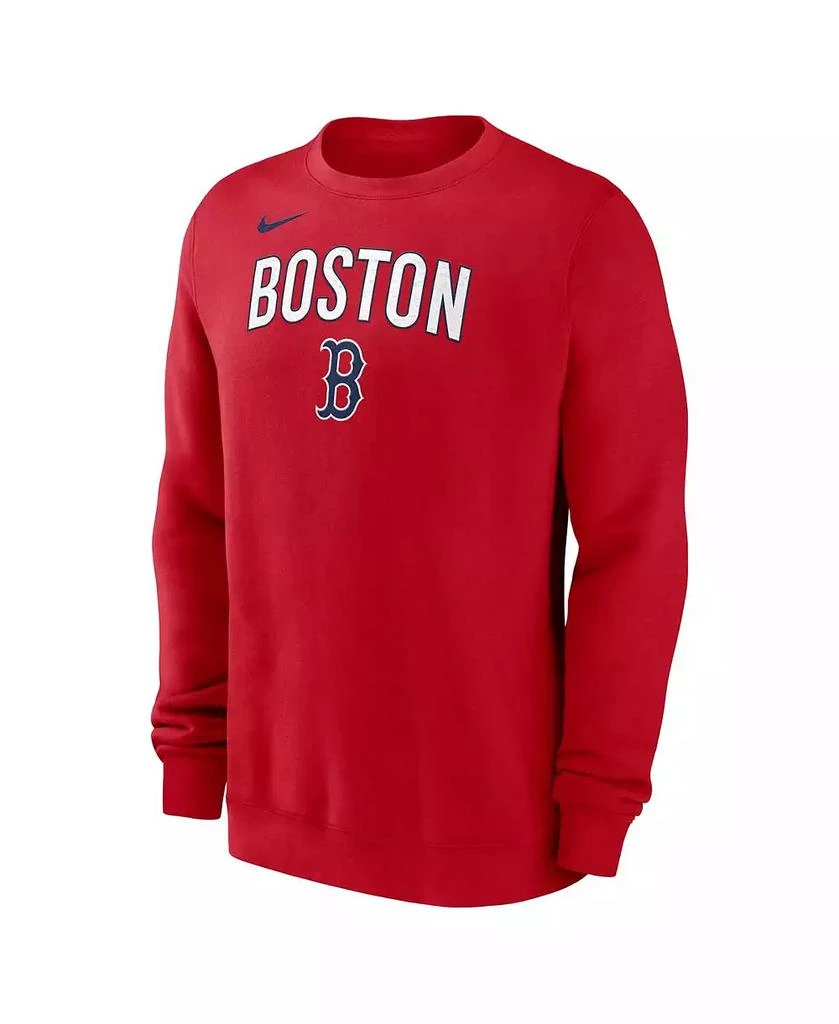 NIKE Men's Red Boston Red Sox Pullover Sweatshirt 2