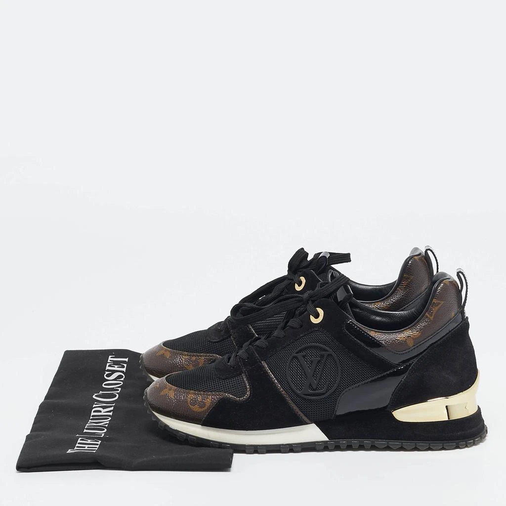 Louis Vuitton Louis Vuitton Brown Canvas and Suede Run Away Low Top Sneakers Size 37.5 9