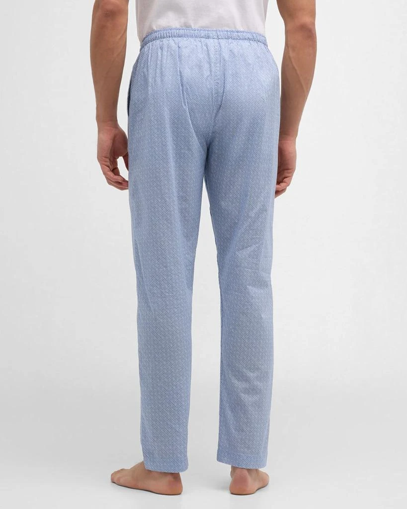 Zimmerli Men's Long Geo-Print Cotton Pants 4