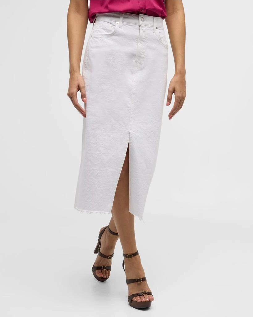VERONICA BEARD Victoria Denim Midi Skirt 8