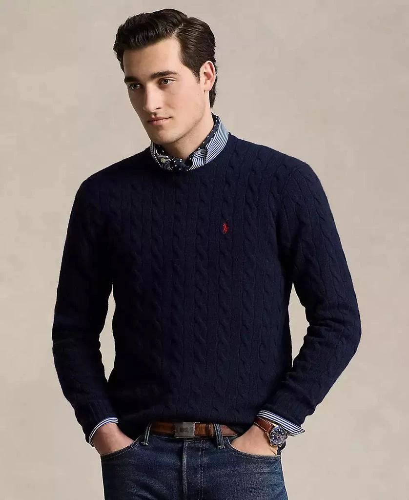 Ralph Lauren Men
s Wool-Cashmere Cable-Knit Sweater