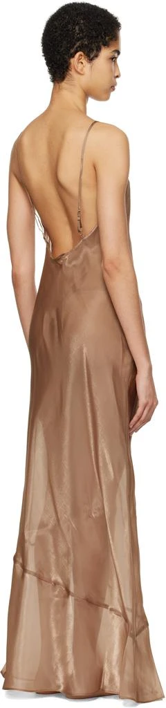 SKIMS Tan Liquid Organza Cami Long Maxi Dress 3
