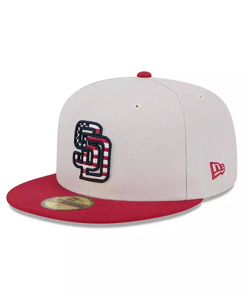 New Era Men's Red San Diego Padres 2024 Fourth of July 59FIFTY Fitted Hat 3