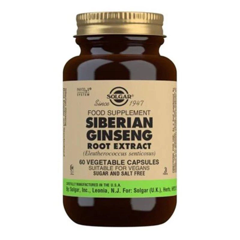 Solgar Solgar -  Siberian Ginseng Root Extract (60 Capsules) 1