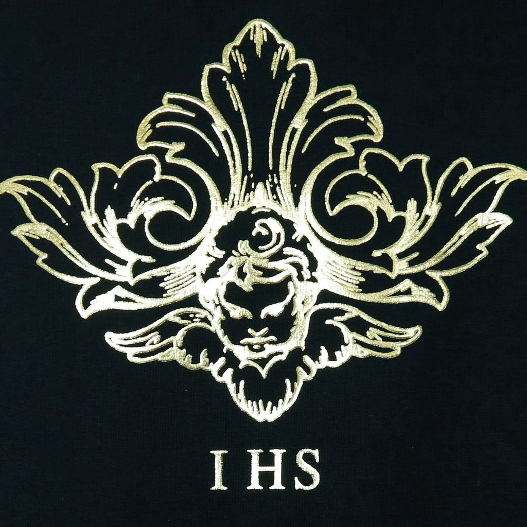 IHS Lightweight Hoodie Men's 3d Print Flames & angel Hoodie Black 1