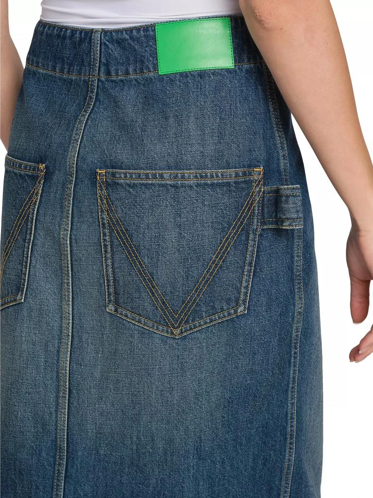 Bottega Veneta Denim Wrap Cargo Skirt 6