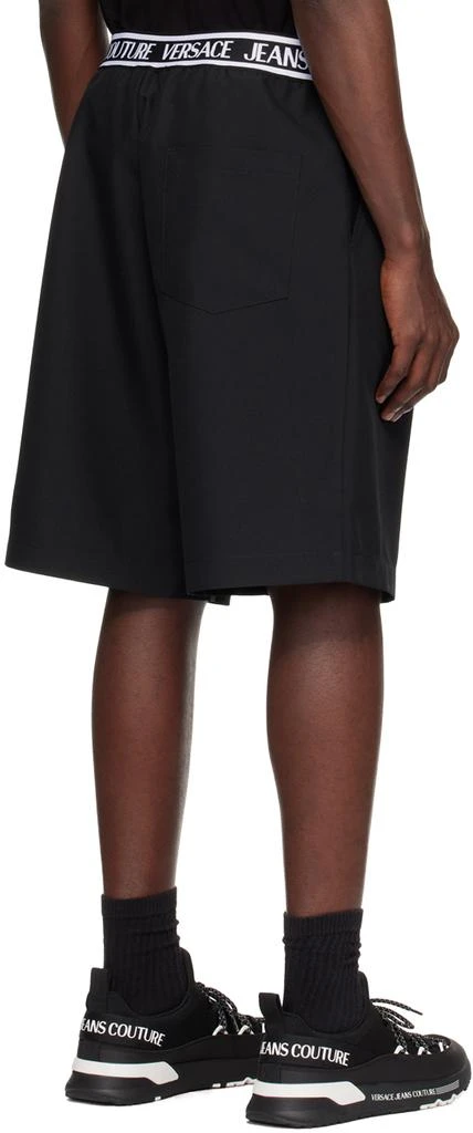 Versace Black Jacquard Shorts 3