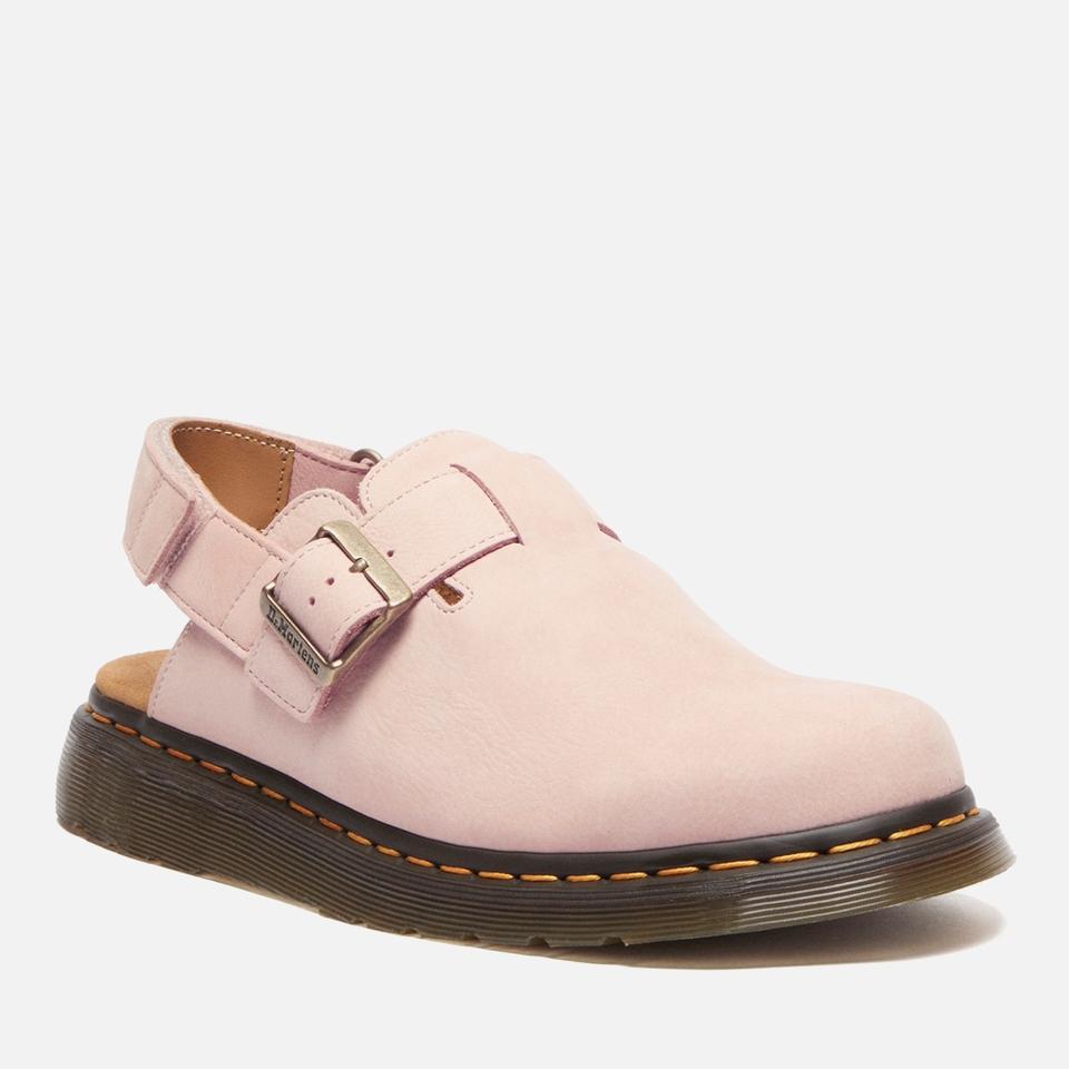 Dr. Martens DR. MARTENS WOMEN'S JORGE II NUBUCK MULES - POWDER PINK