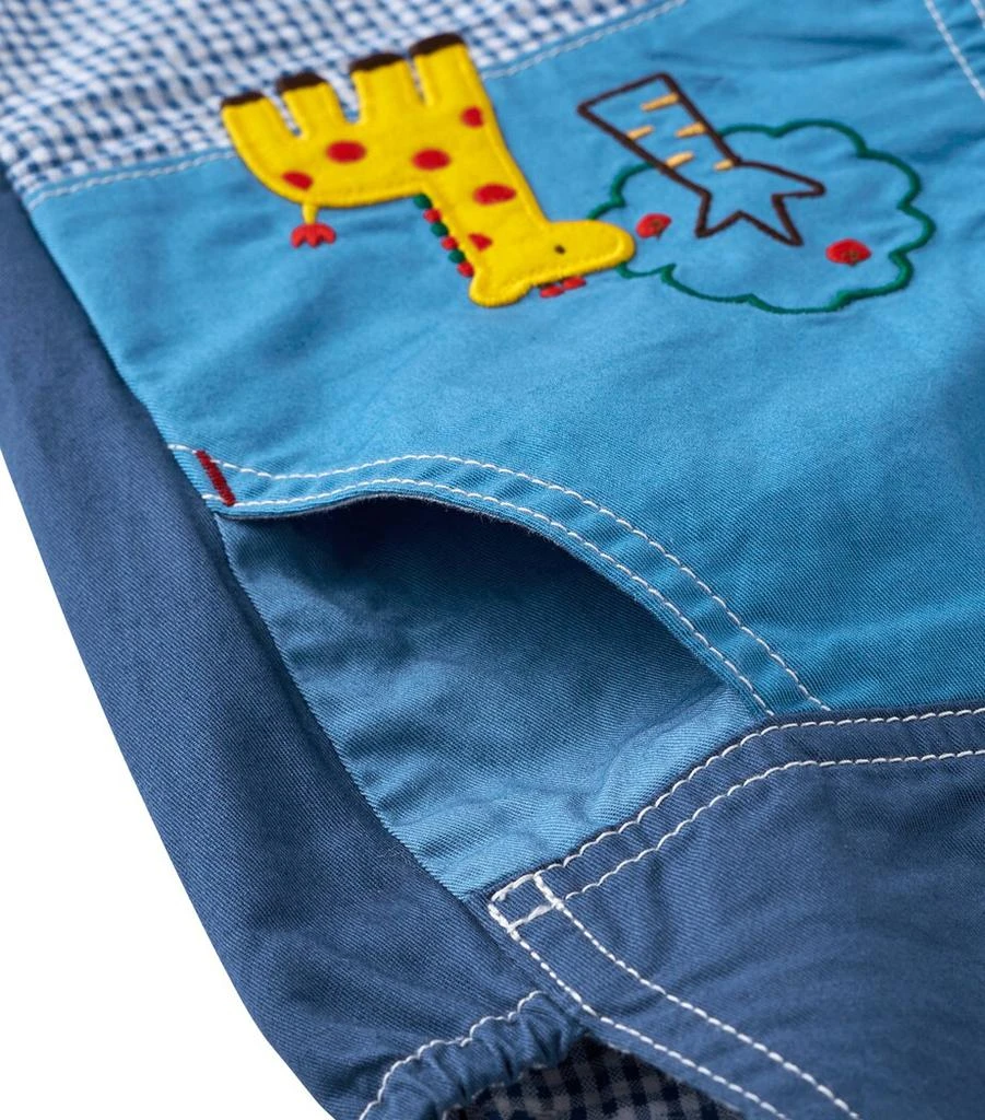 Miki House Cotton Embroidered Dungarees (6-36 Months) 5