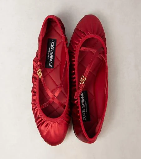 Dolce 
Gabbana DG satin ballet flats 5