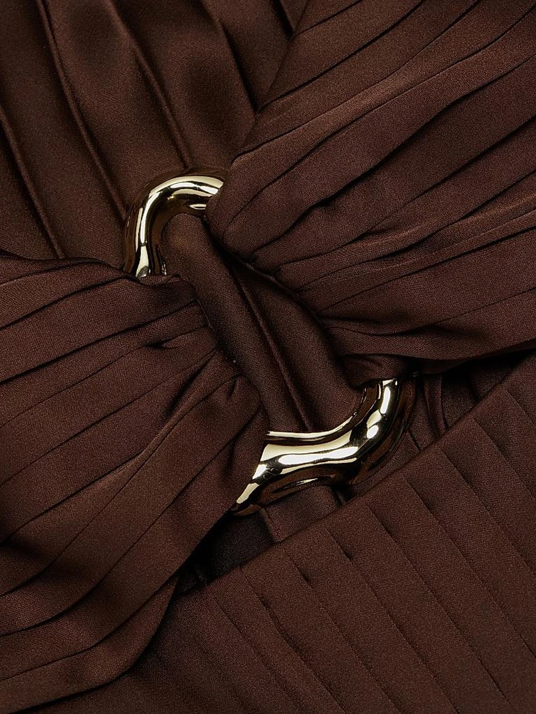 AMUR Rosalynn Charmeuse Pleated Jumpsuit 7