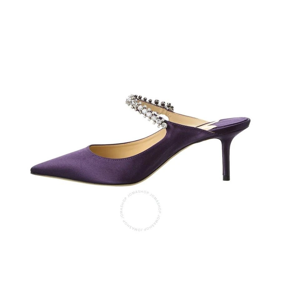 Jimmy Choo Bing 65 Cassis Satin Mules 2