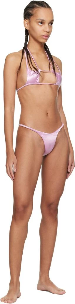 Isa Boulder Pink Argyle & Forward Satin Bikini 4