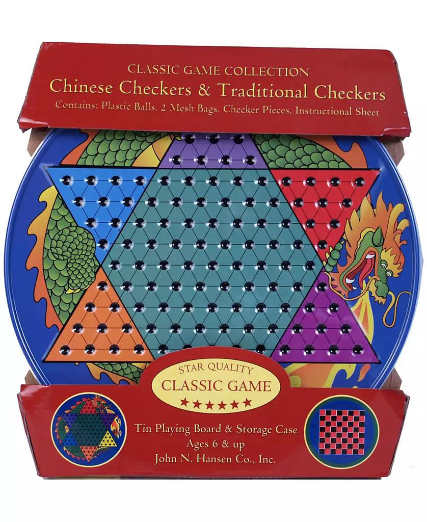 Crayola Chinese Checkers and Traditional Checkers Tin