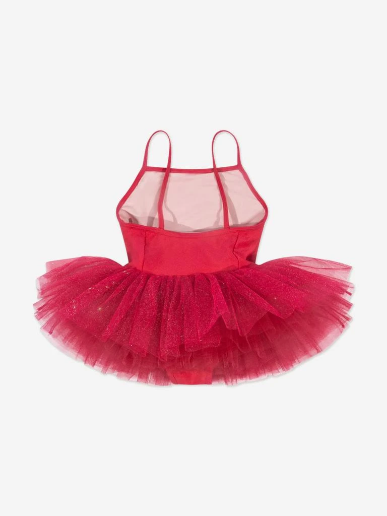 Konges Slojd Girls Marina Ballerina Dress in Red 3