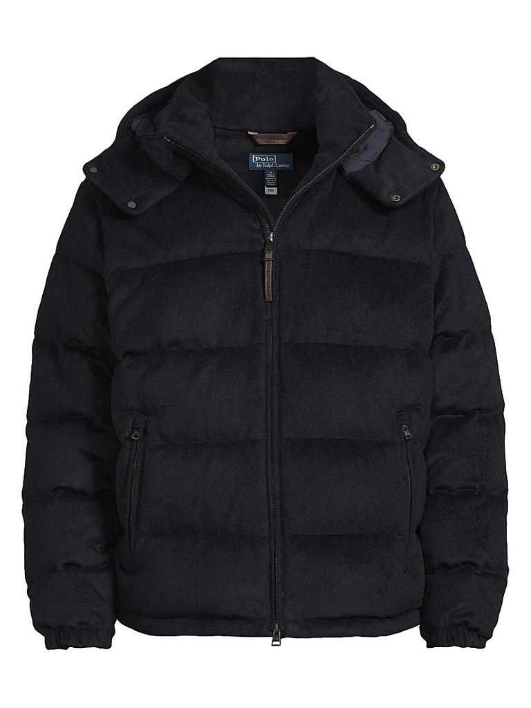 Ralph Lauren Brushed Wool-Blend Puffer Jacket