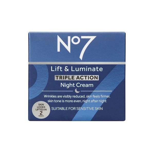 No7 Lift & Luminate Triple Action Night Cream 50ml 6