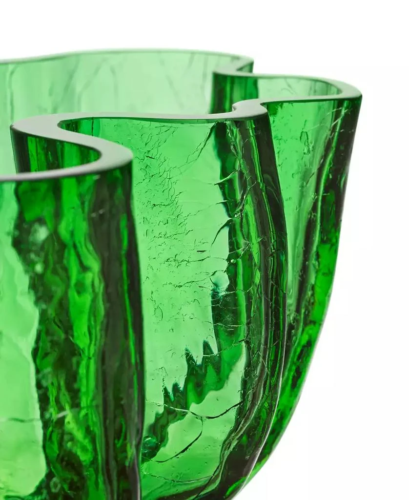 Kosta Boda 4'' Crackle Crystal Glass Decor Bowl 4