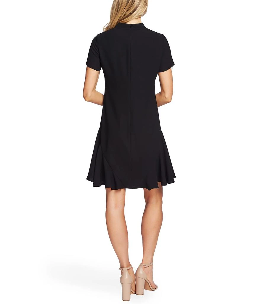 CeCe Short Sleeve A-Line Dress with Bow 2