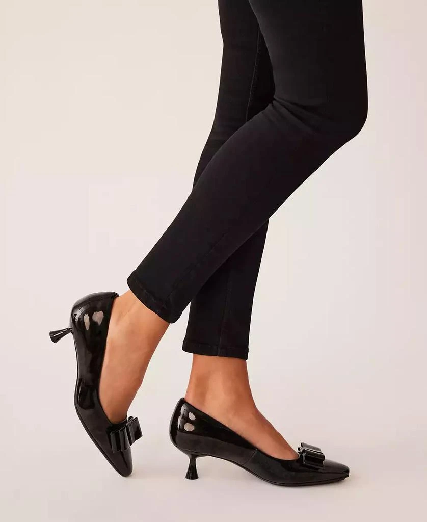 Anne Klein Women's Theresa Bow Kitten Heel Dress Pumps 4