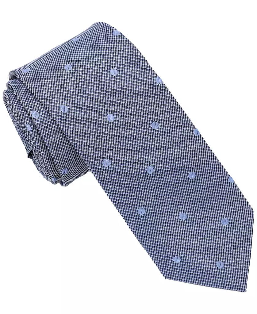 Ben Sherman Men's Dot Plaid Silk Tie