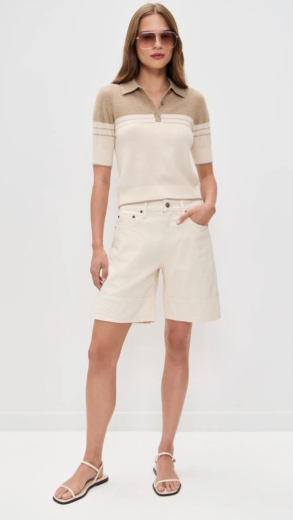 White + Warren Cashmere Polo Top 4