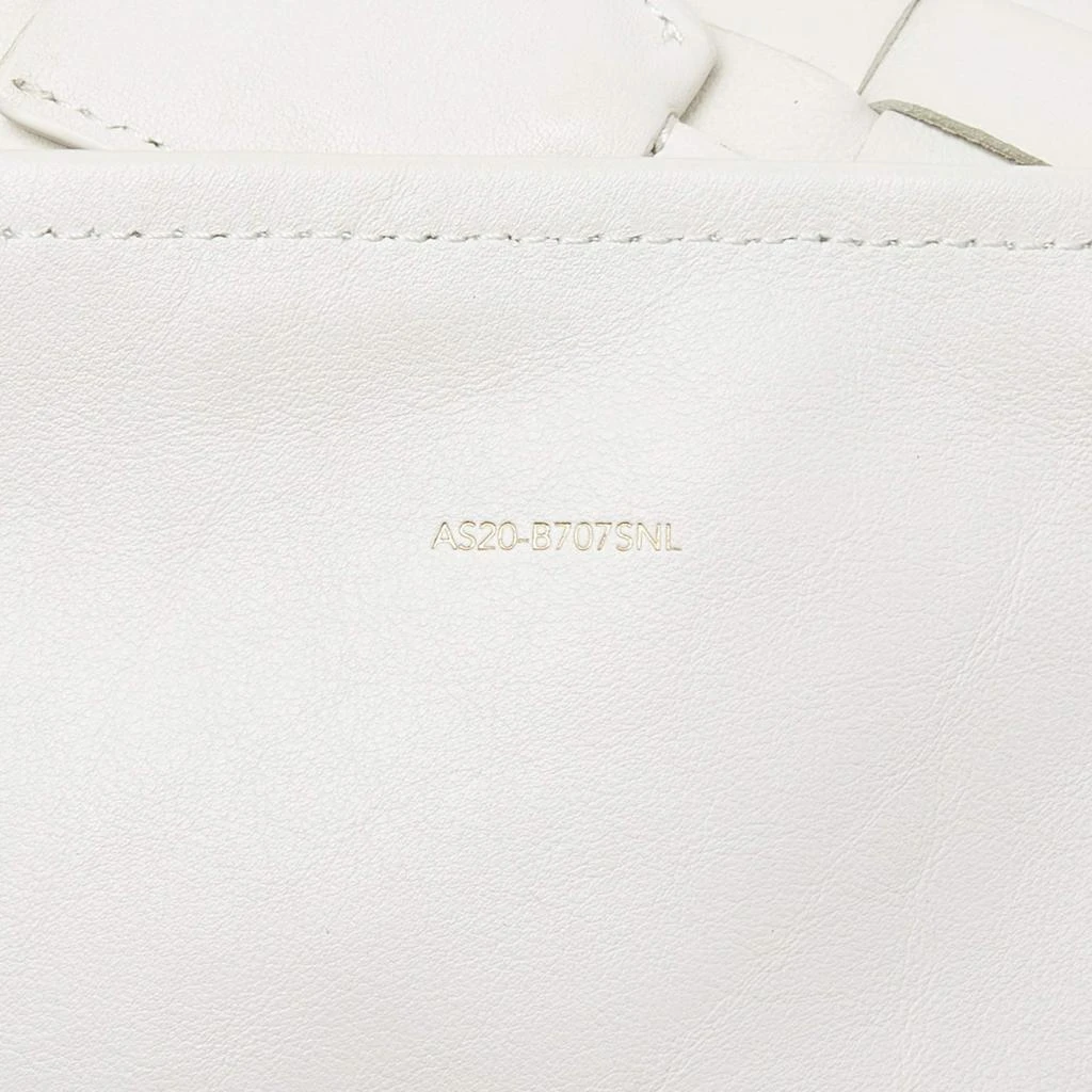 3.1 Phillip Lim 3.1 Phillip Lim Off White Woven Leather Mini Odita Lattice Bucket Bag 8