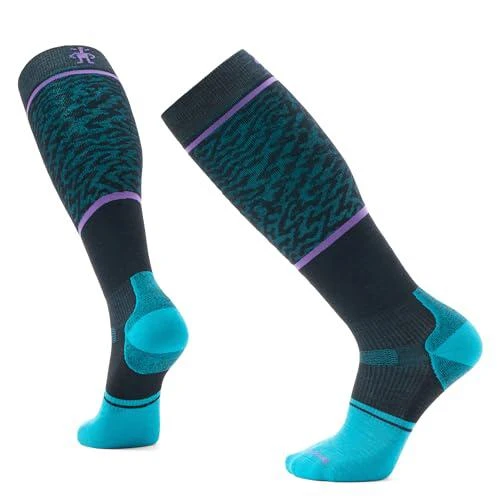 SmartWool Smartwool Men
s Snowboard Targeted Cushion Retro Line Over The Calf Socks