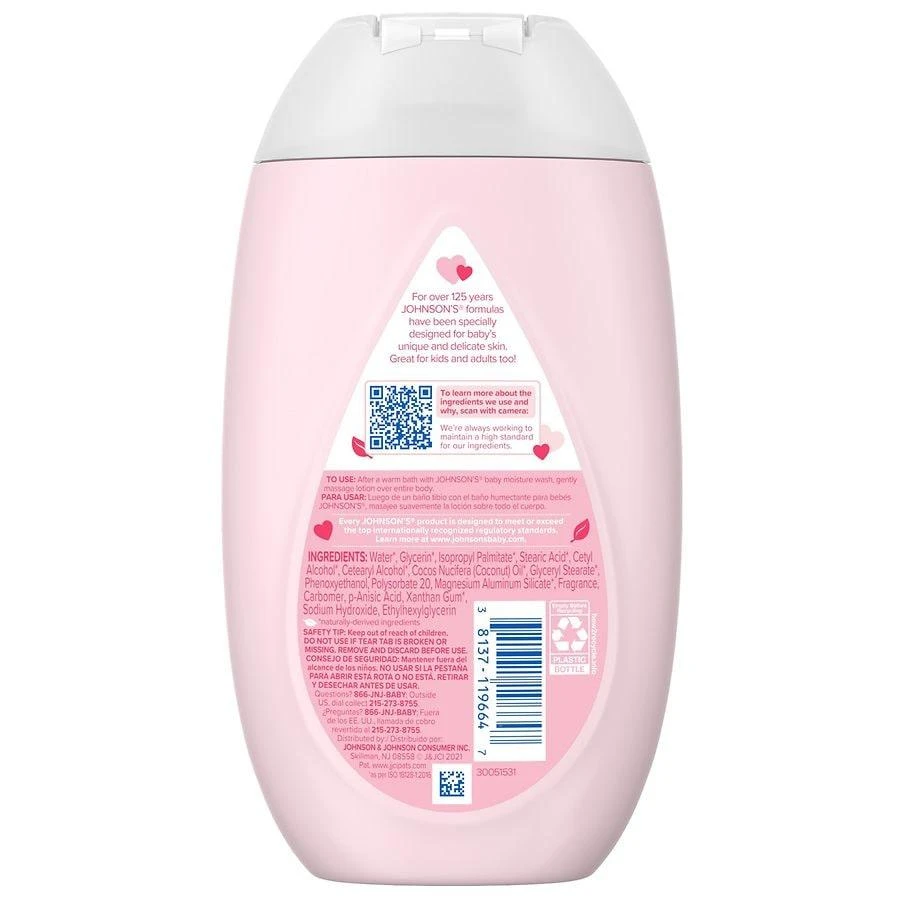 Johnson's Baby Moisturizing Pink Baby Lotion With Coconut Oil 3
