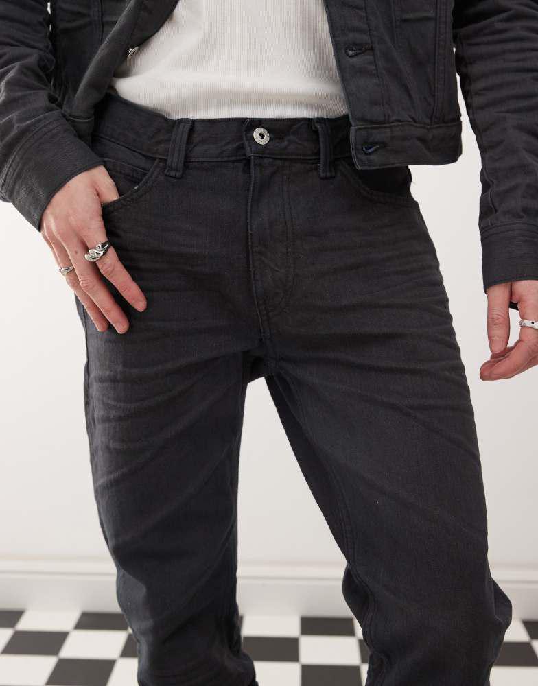 Cheap Monday Cheap Monday x Landon Barker Issue slim leg rigid coated jeans in black