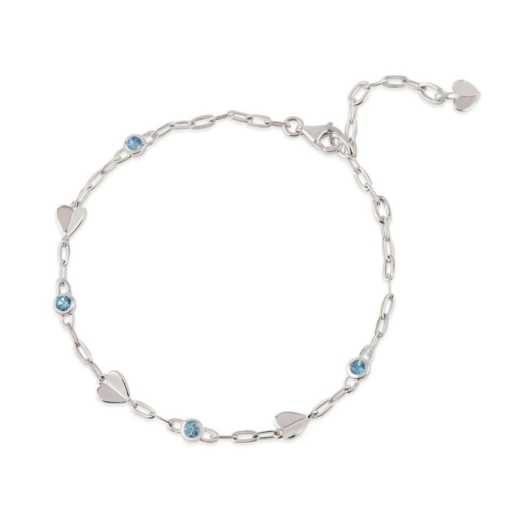Dinny Hall Folded heart & gemstone bracelet 1
