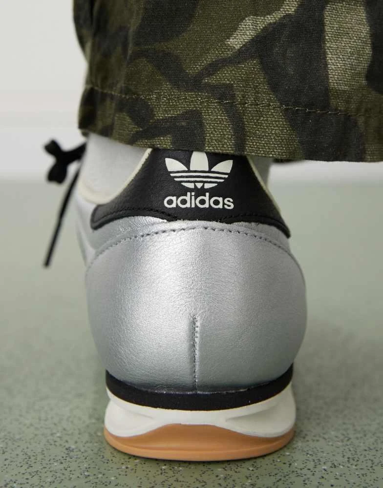 Adidas adidas Originals SL 72 OG trainers in silver metallic 4