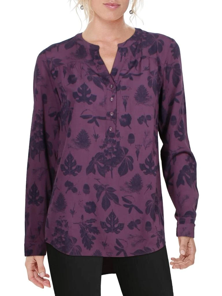 Joules Womens Printed V-Neck Henley Top 1